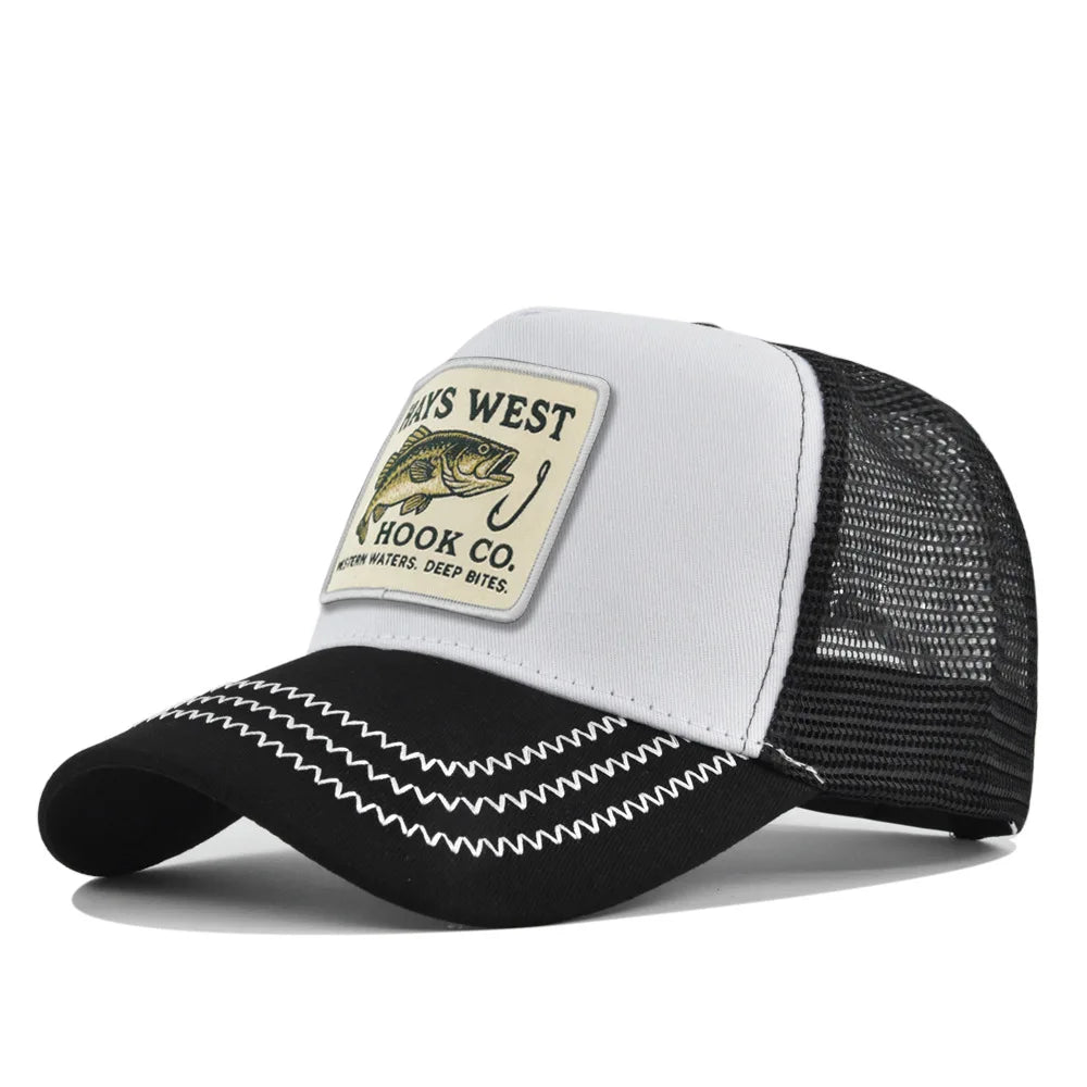 High Quality Fishing Embroidery Baseball Cap