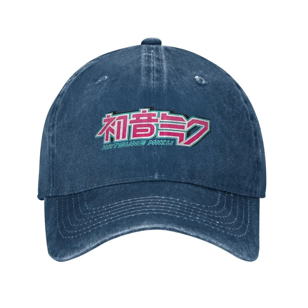 Hatsune Miku logo Headwear Baseball Cap Men Women