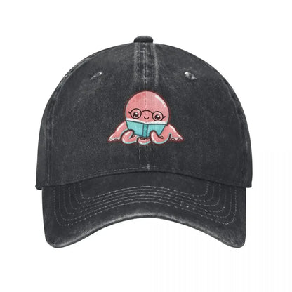 Reading Octopus Baseball Cap