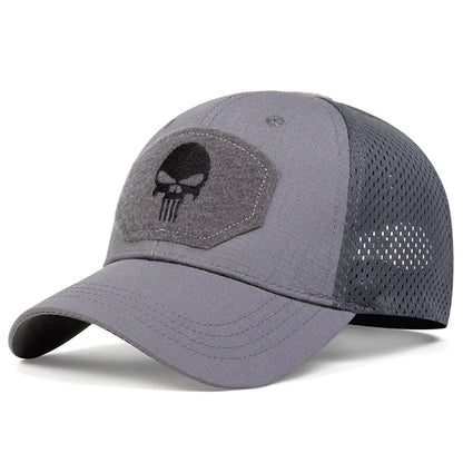 Unisex Skull Embroidery Baseball Cap