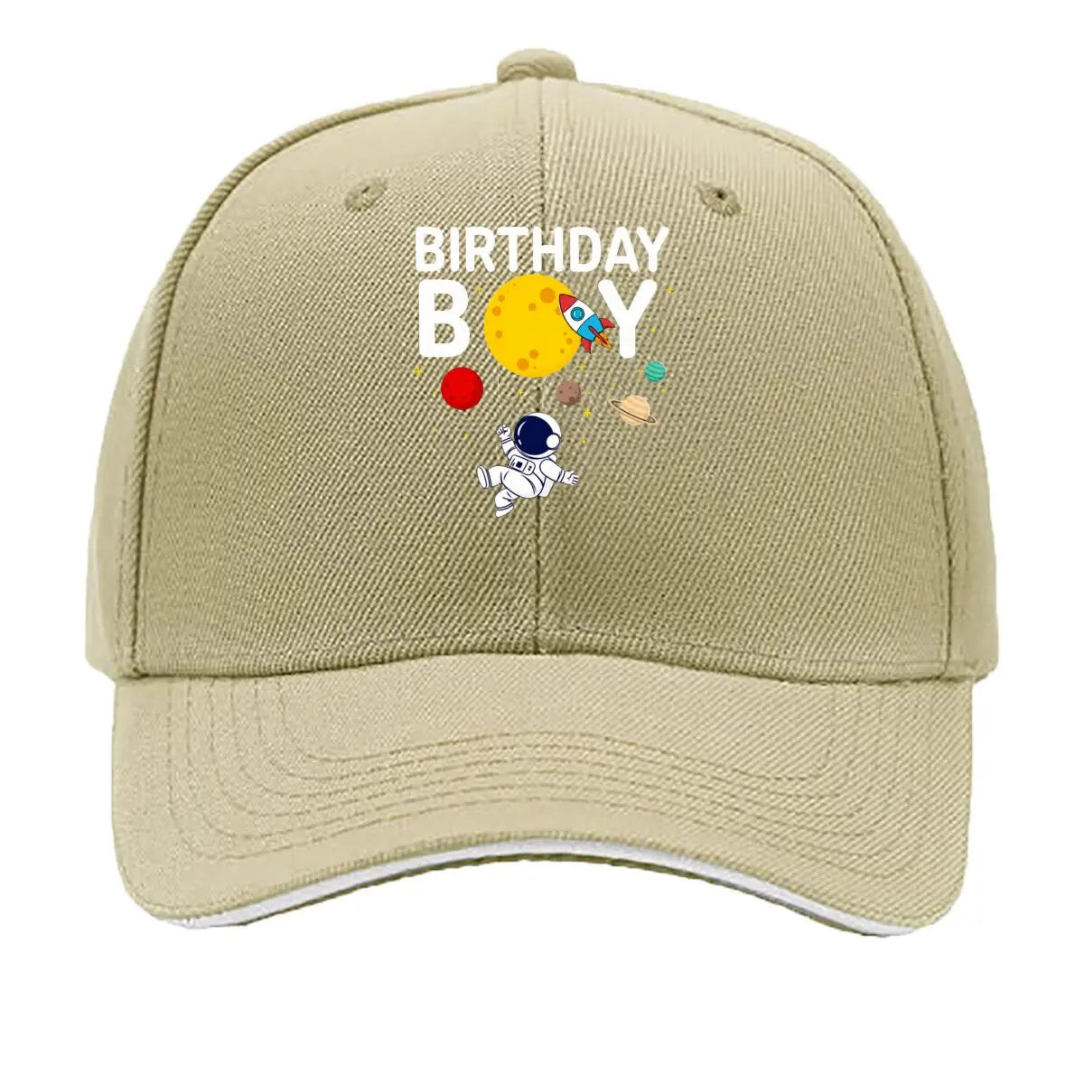 Astronaut Rocket Planet Moon Stars Space Cartoon Sandwich Baseball Cap