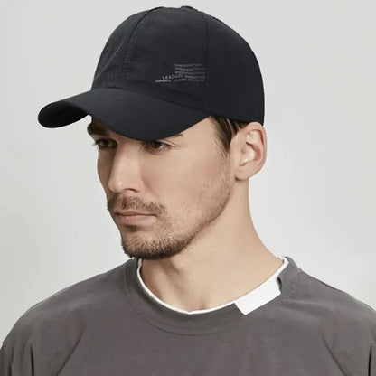 Quick Dry Baseball Cap Outdoor Sports Mesh Breathable Hat For Men