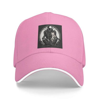 Xenomorph And A Cat Cap Fashion Baseball Caps