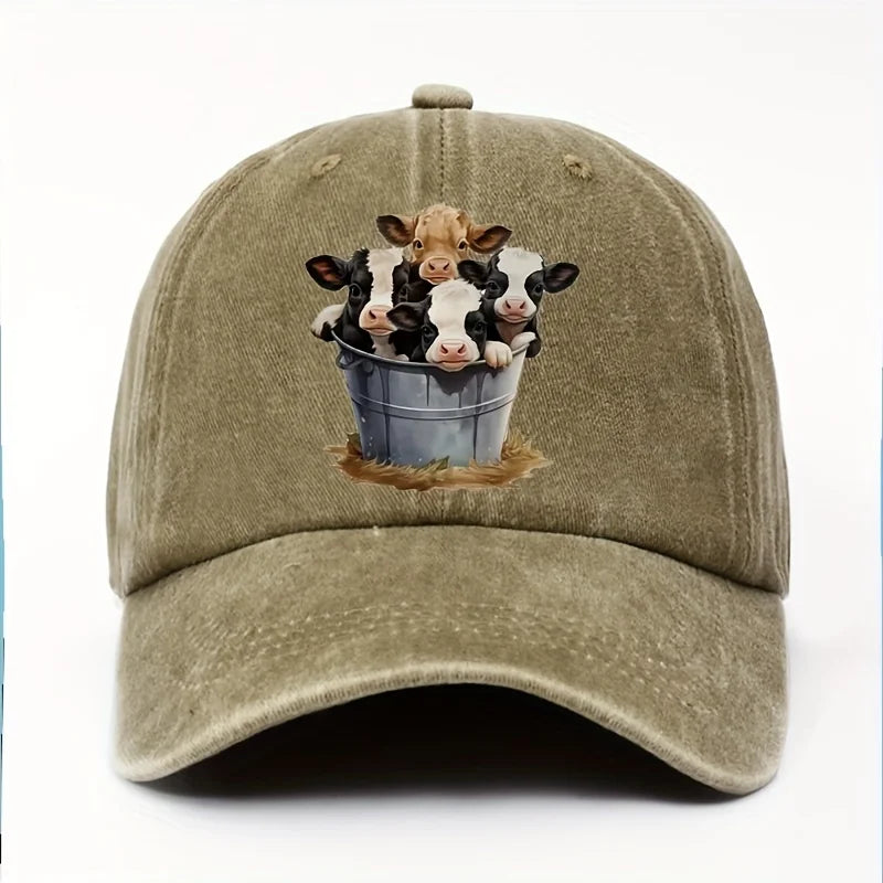 Cute Cow Print Baseball Cap