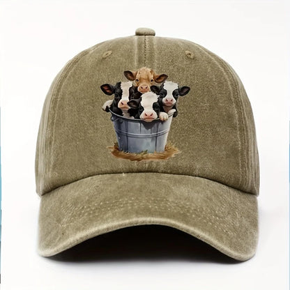 Cute Cow Print Baseball Cap