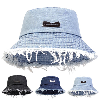 Unisex PRANK Label Personality Cowboy Bucket Hats Fishermen Caps