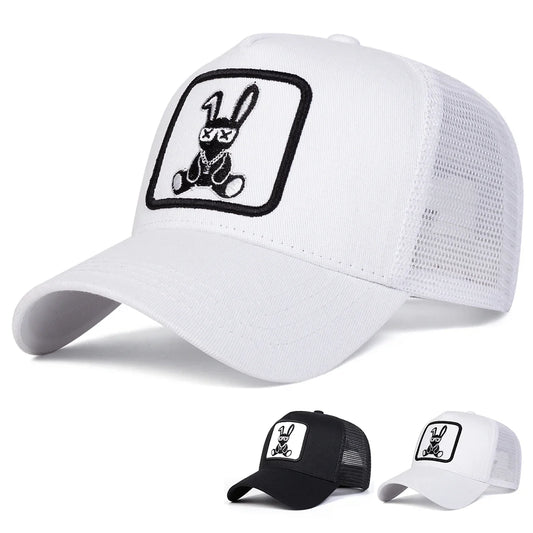 Unisex Cartoon Rabbit Embroidery Baseball Caps