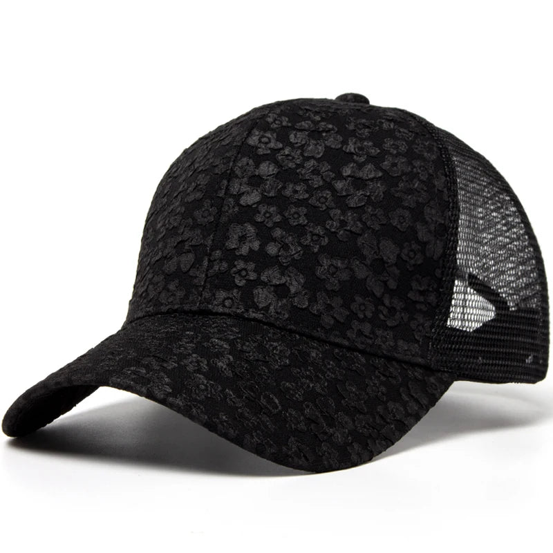 CNTANG New Print Mesh Caps Fashion Women Baseball Cap