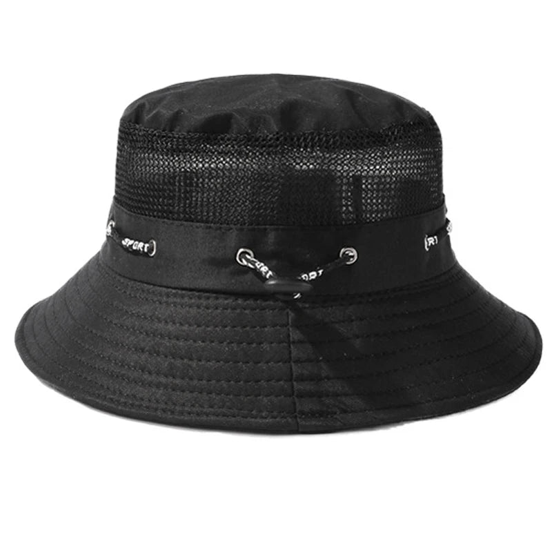 Summer Men Breathable Sun Hat Outdoor Traveling Fishing Hiking Hat Bucket Hats