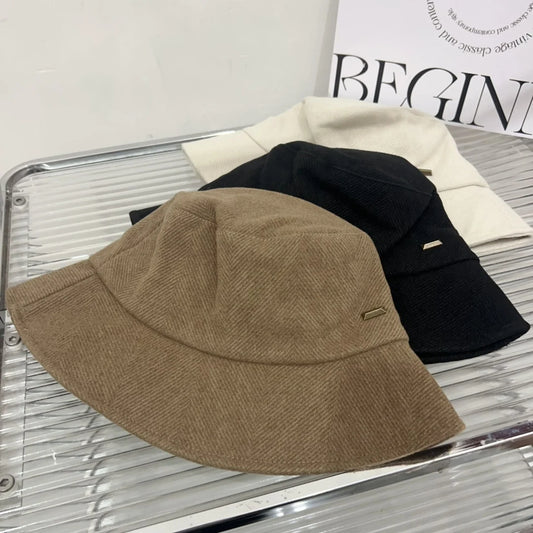 Simple Stylish Fisherman Hat Women Spring Summer Sun Shading Sun Protection Hat High-Quality