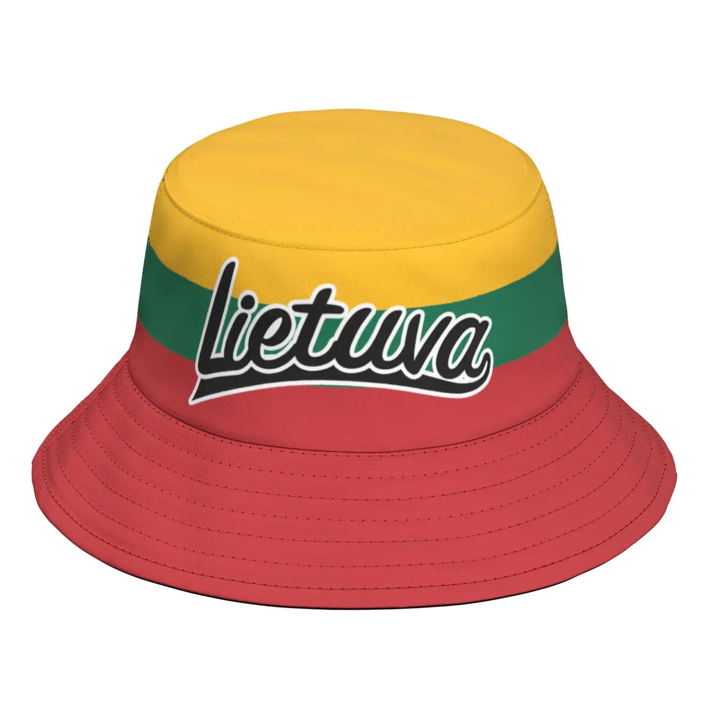 Lithuania Fisherman Hats Custom Name Team Lithuanian Logo Bucket Cap