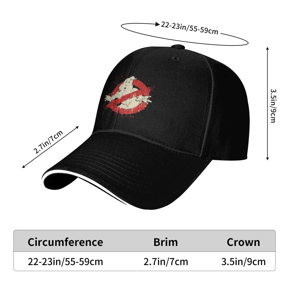 Classic GhostBUsters Movie Print Sun Baseball Cap