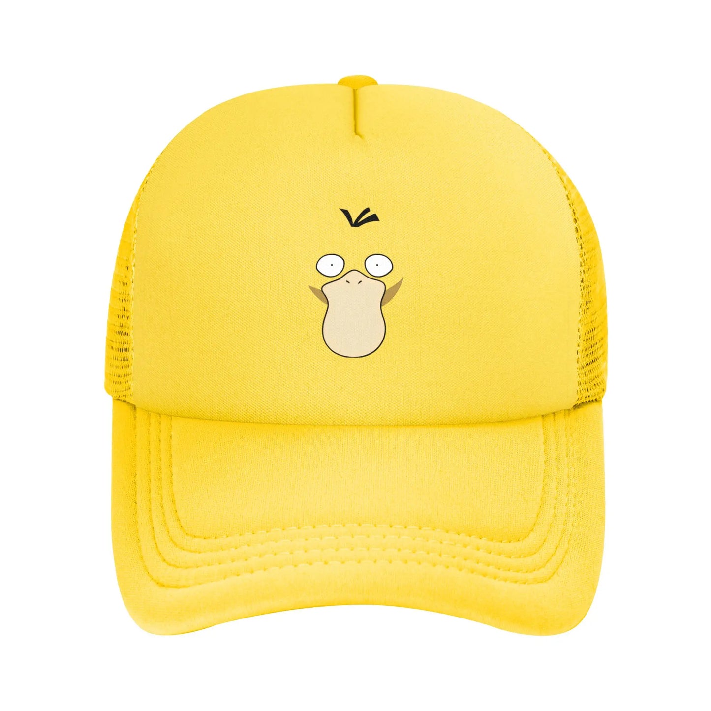 Unisex Psyduck Pokemoned Trucker Hat Mesh Baseball Caps