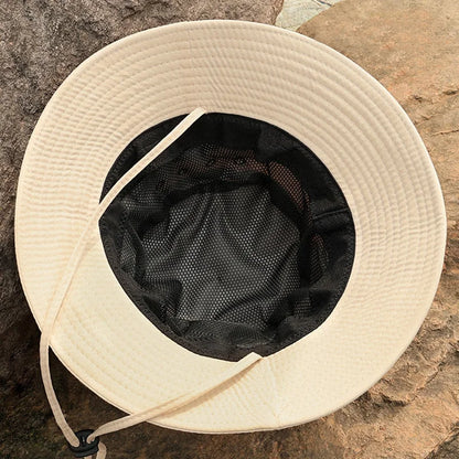 Quick-Dry Breathable Sun Hats Drawstring Bucket Hat