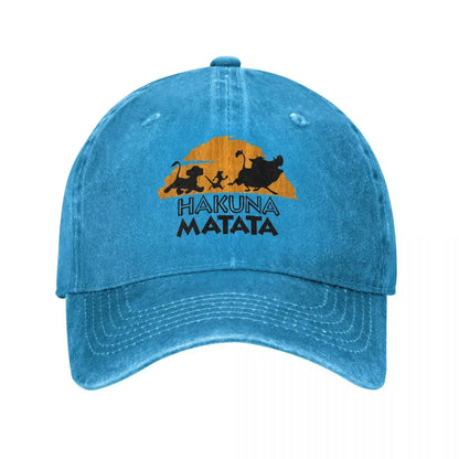 The Washed Baseball Cap Hakuna Matata Vintage Hip Hop Dad Hats Summer