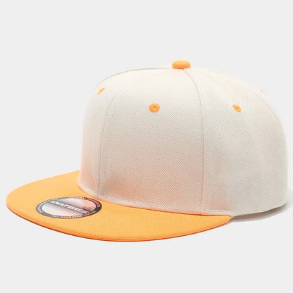 Two-Color Block Hip-Hop Cap Snapback Cap For Men And Women