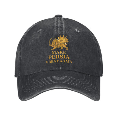 Make Iran Great Again Red Logo Casual Baseball Cap For Men Women