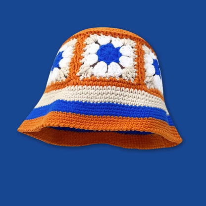 Autumn New Crochet Korean Handmade Bucket Hat Women