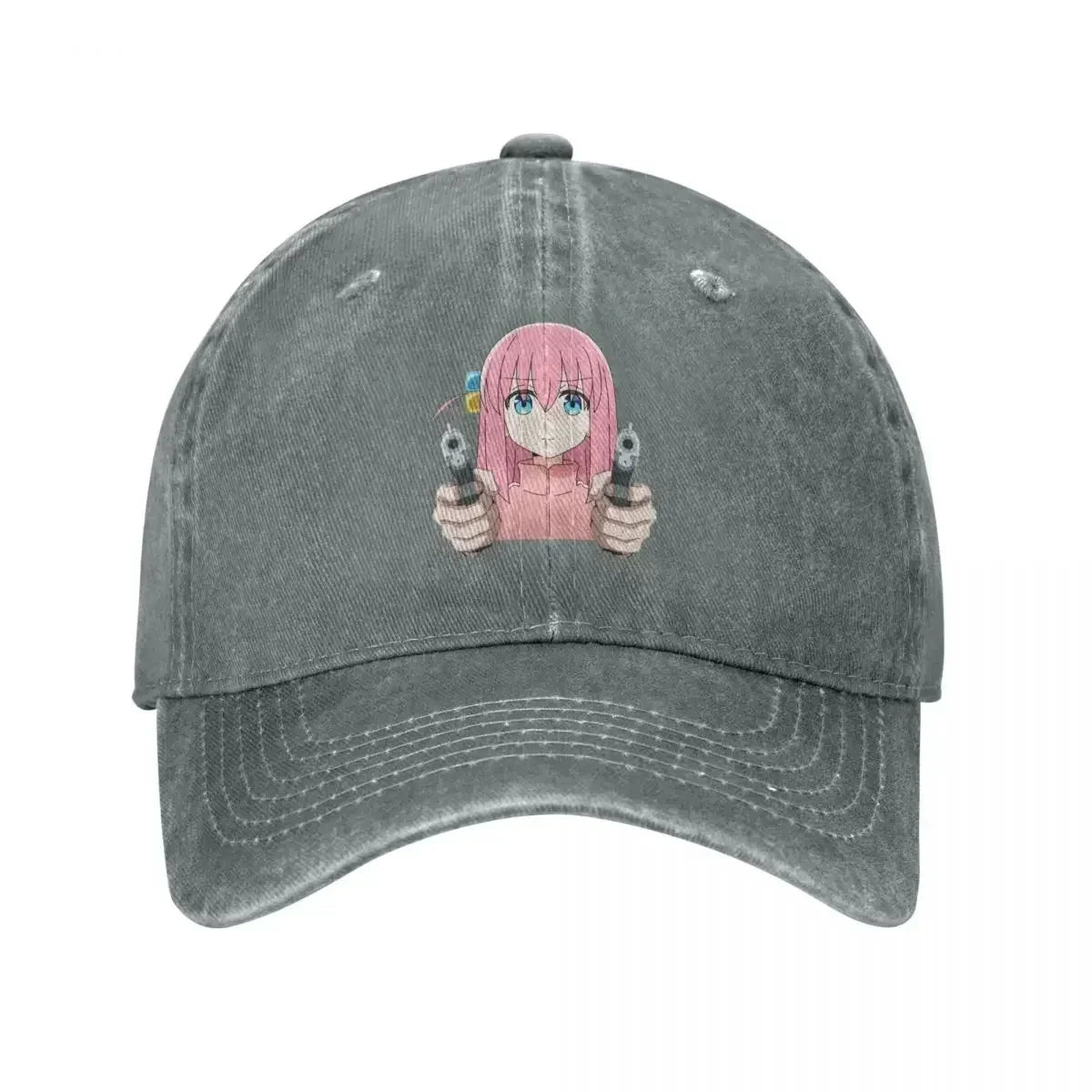 Kawaii Bocchi Anime Gotoh Hitori Denim Baseball Cap