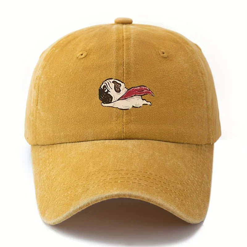 Dog Pattern Printed Baseball Cap For Men And Women