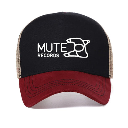 Mute Records 3 Black Baseball Cap