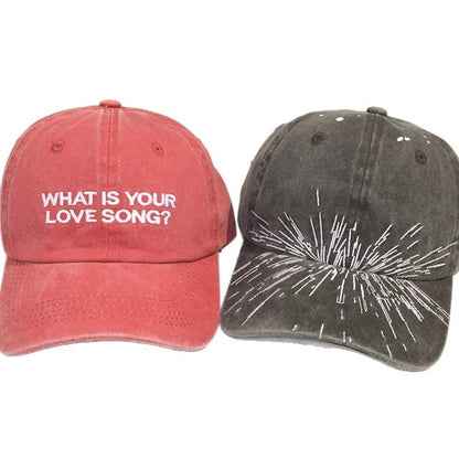 Embroidered Baseball Cap Concert Tour Sun Hat