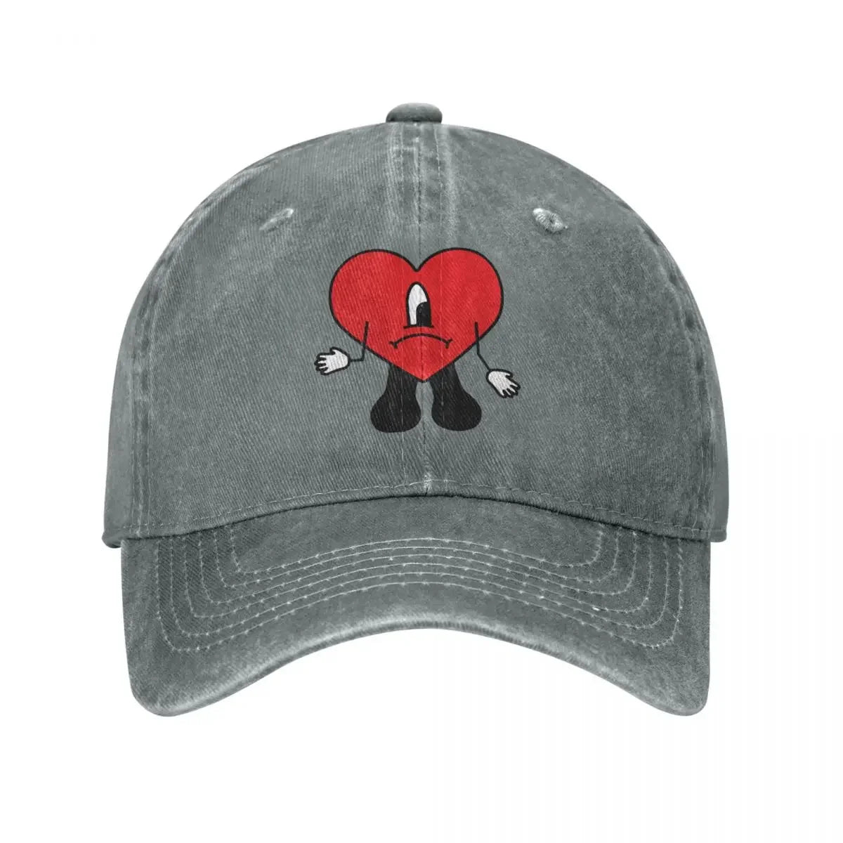 New Bad Bunny Denim Baseball Cap Snapback Hat Men Un Verano Sin Ti Music Cap