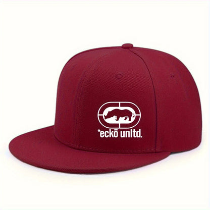 Fashionable Outdoor Flat Brimmed Hat With Fun Patterns Simple Style Unisex Snapback Caps