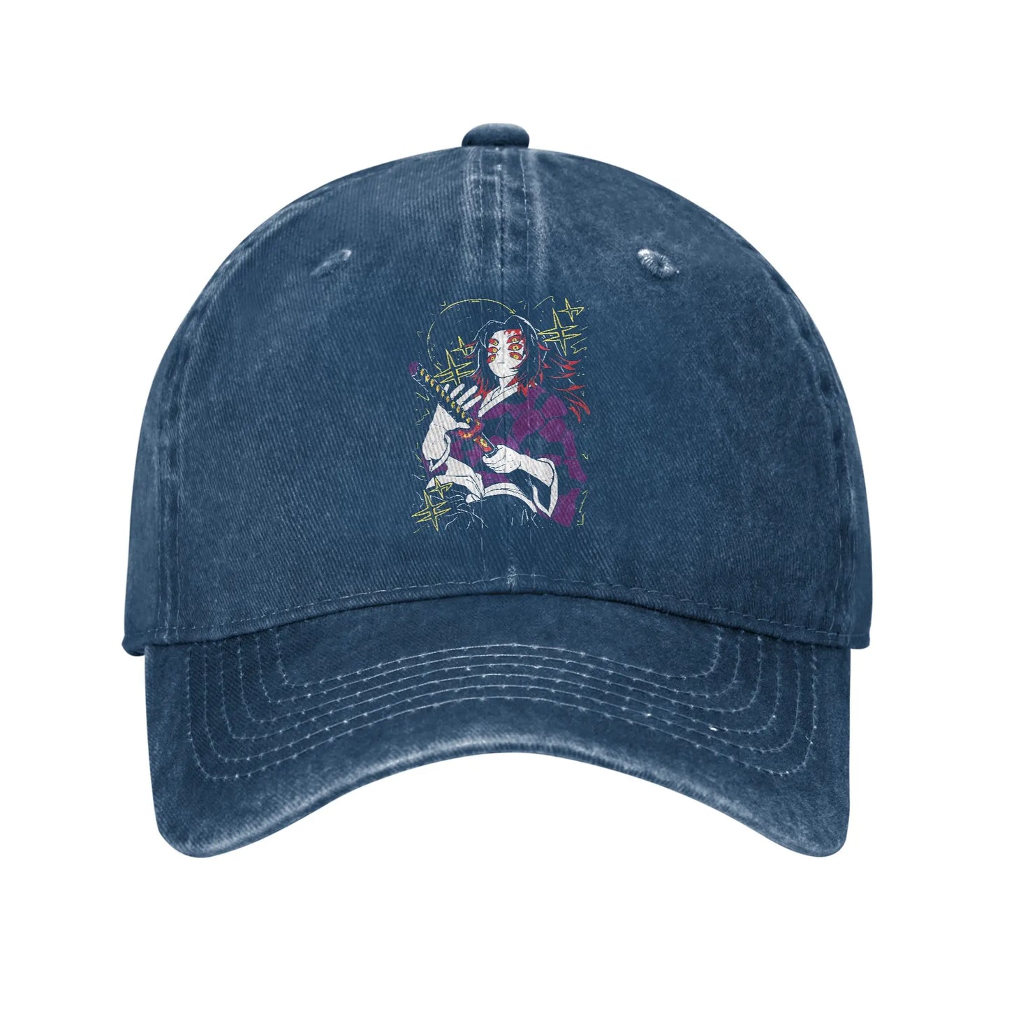 Demon Slayer  Multicolor Hat Peaked Women's Cap Kokushibo