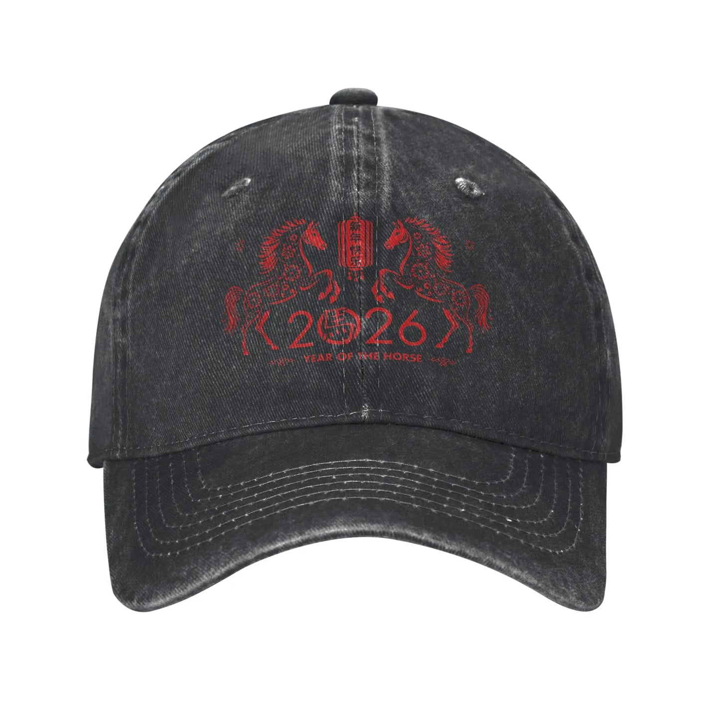 Year Of The Horse 2026 Chinese Lunar New Year Baseball Caps