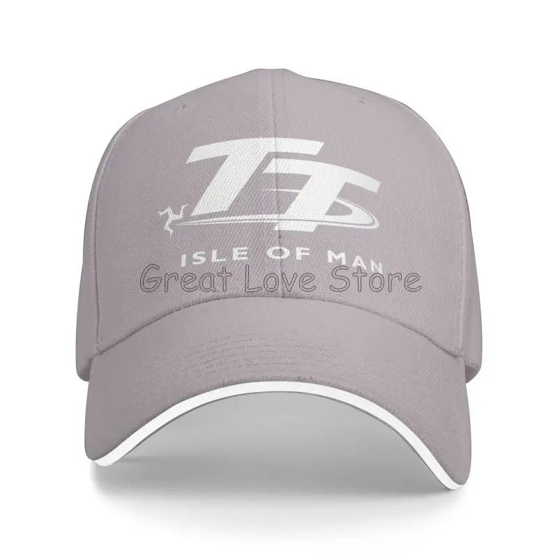 Isle of Man TT Races Motorcycle Print Baseball Cap