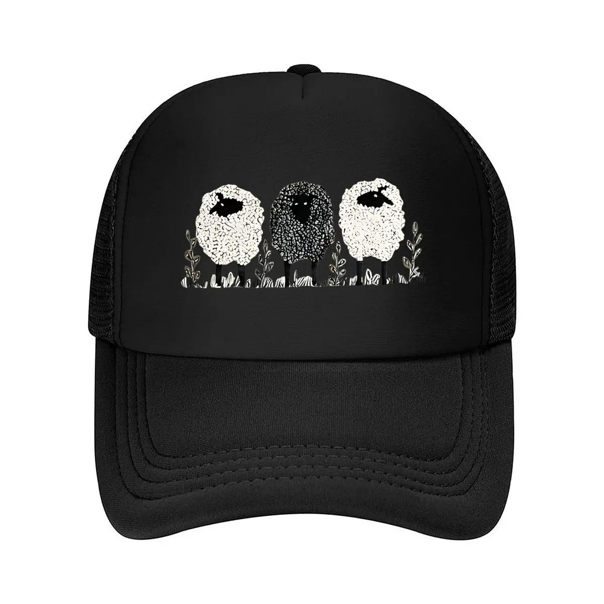 3 Lambs Print Baseball Cap