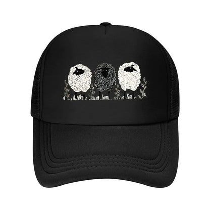 3 Lambs Print Baseball Cap