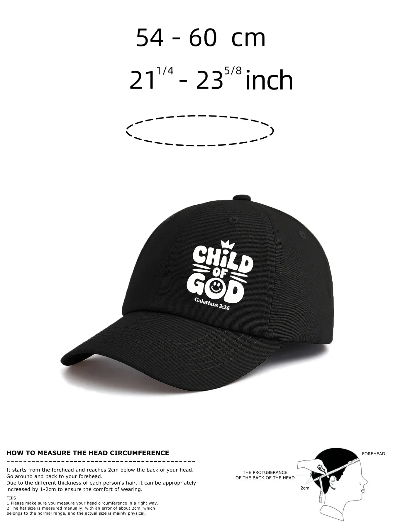 CHILD OF GOD Print Baseball Cap