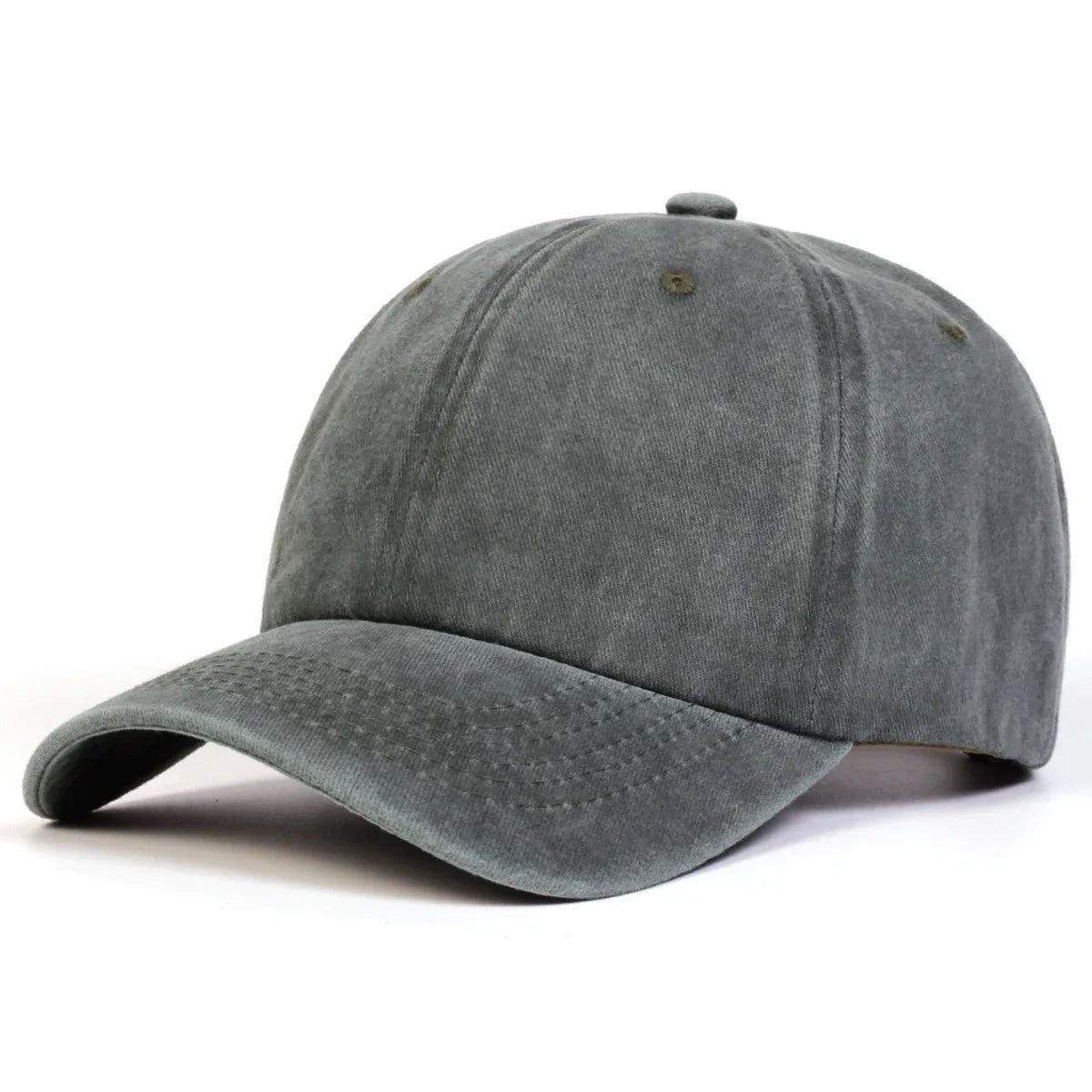 Unisex Light Washed Solid Color Baseball Caps