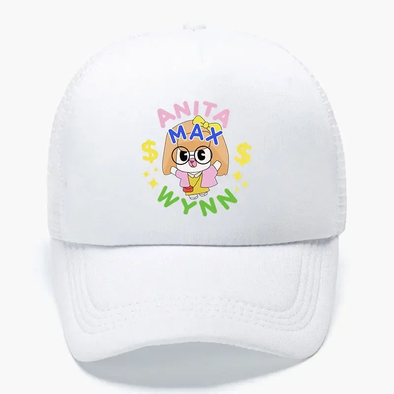 Trendy Anita Max Wynn Foam Baseball Hat Trendy Cute Mesh Snapback Caps Boy Girl