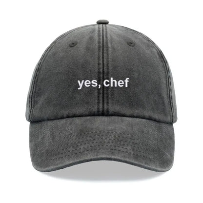 "yes, Chef" Printing Baseball Cap