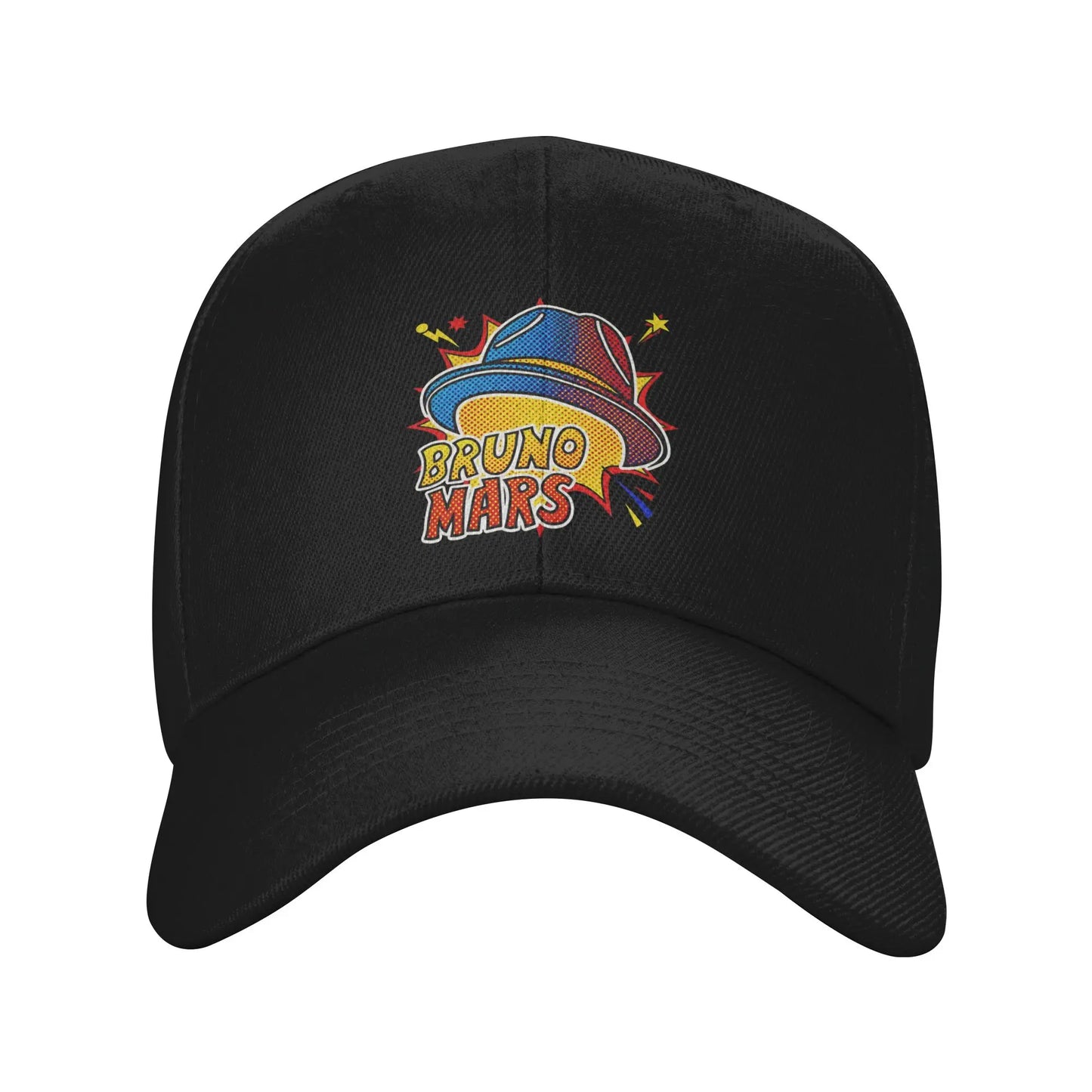 Singer Bruno Mars Portrait Graphics Baseball Caps