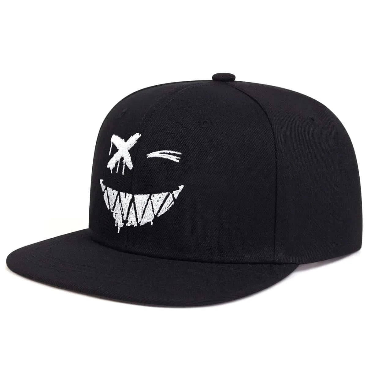 Unisex Personality Ghost Expression Embroidery Hip-hop Hat Snapback Caps