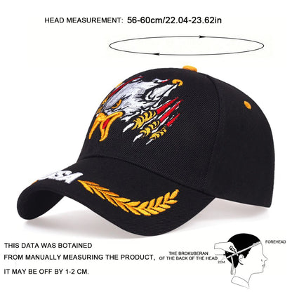 Unisex USA Eagles Embroidery Baseball Caps Spring and Autumn Outdoor