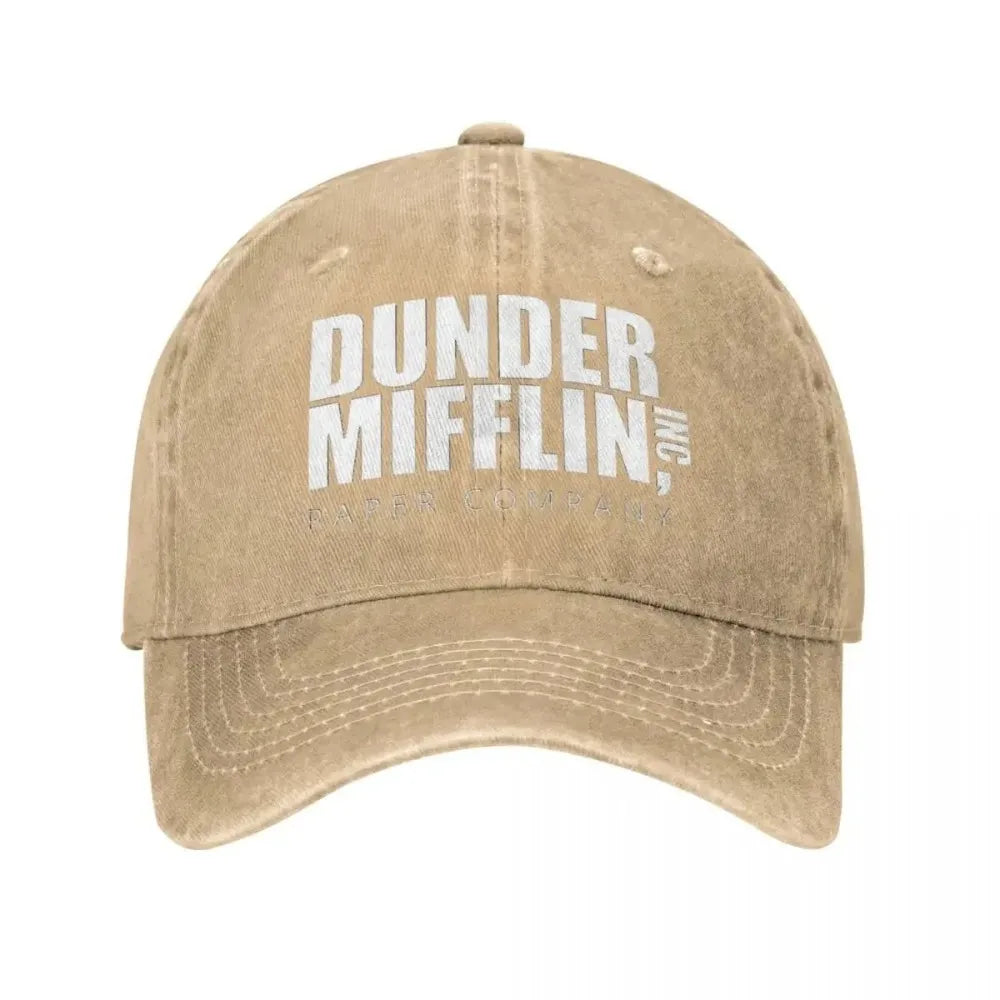 Classic Dunder Mifflin Logo Baseball Caps Men Women