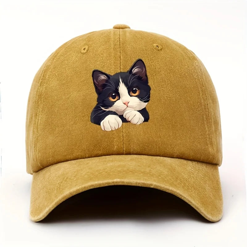 Funny Style Cat Patterned Baseball Cap