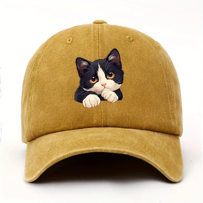 Funny Style Cat Patterned Baseball Cap