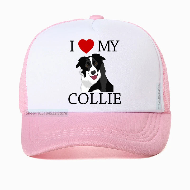 I Love My Border Collie Baseball Cap