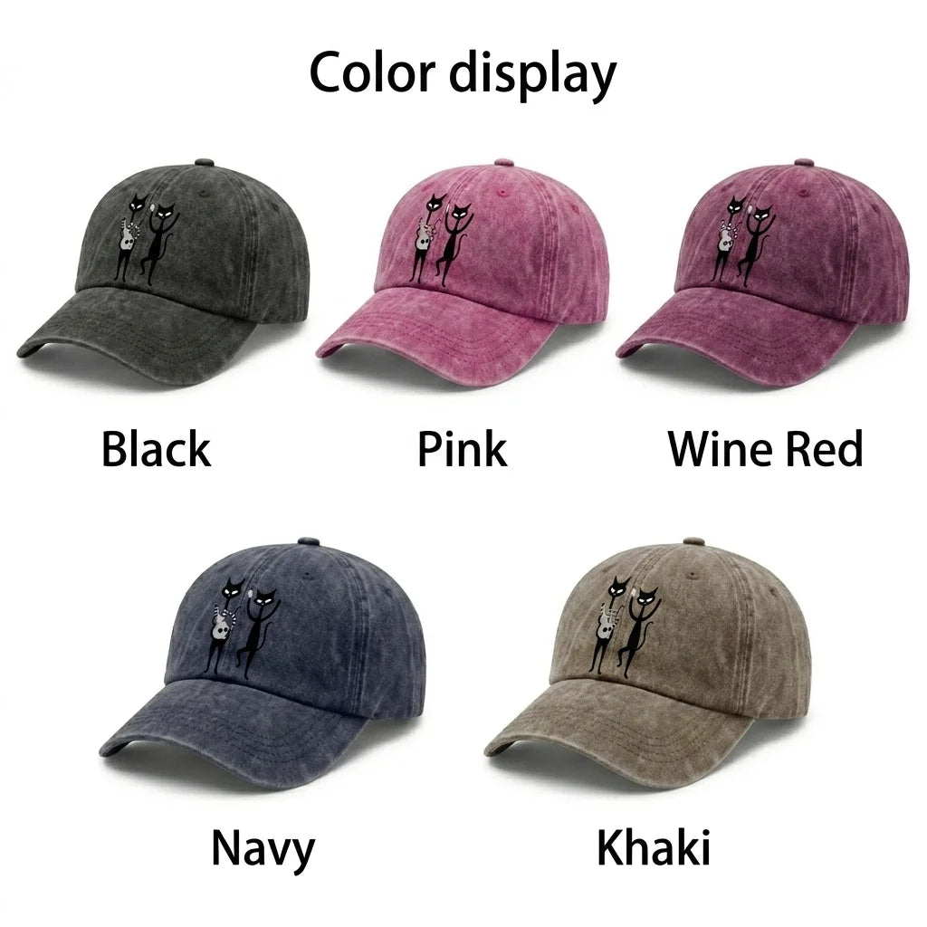 Black Cat Music Baseball Cap