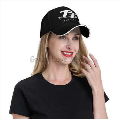 Isle of Man TT Races Motorcycle Print Baseball Cap