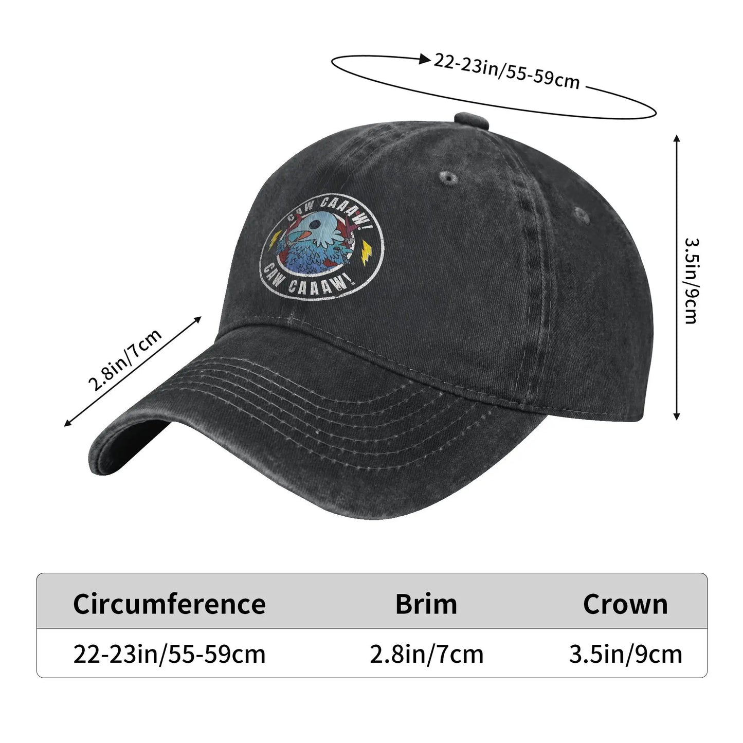 Caw caaaw bird Slay the Spire 2 Games Washed Baseball Cap