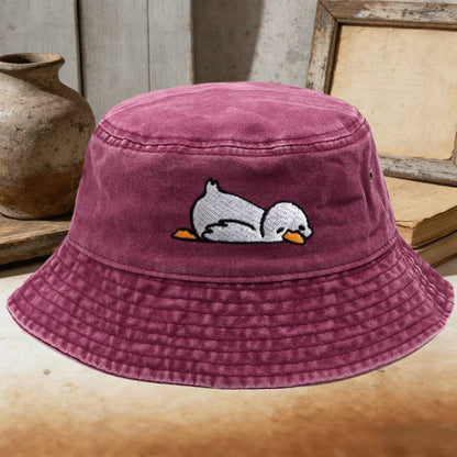 Adorable Duck Pattern Fisherman's Cap Bucket Hat