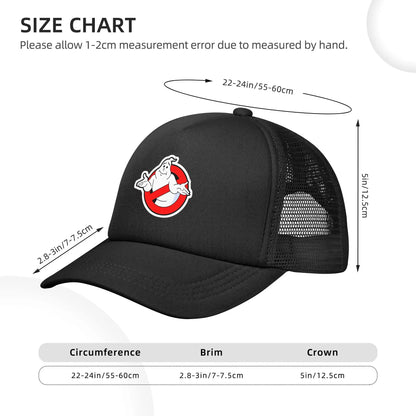 Cartoon Ghostbuster Movie Trucker Hats Baseball Caps