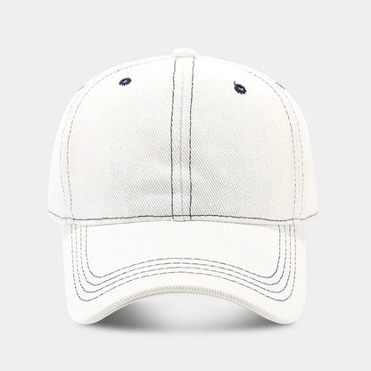 Fashion Korean Solid Color Denim Baseball Cap Women Men